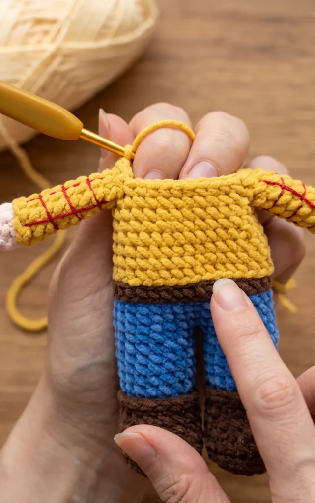 How to Crochet Woody from Toy Story Step by Step