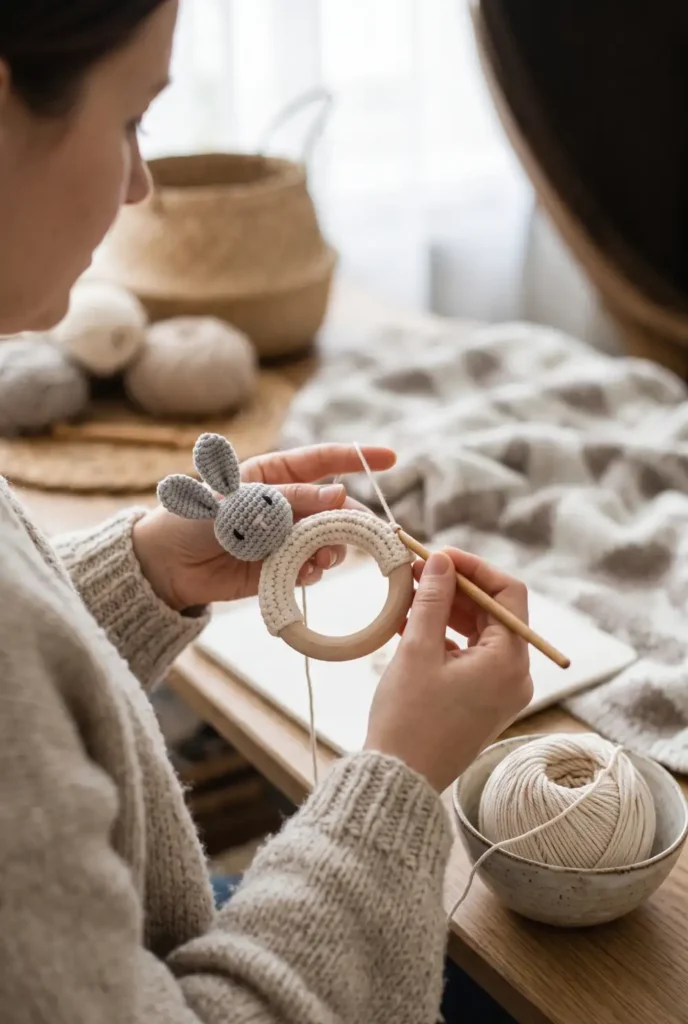 Crochet Baby Teething Ring Toy Pattern