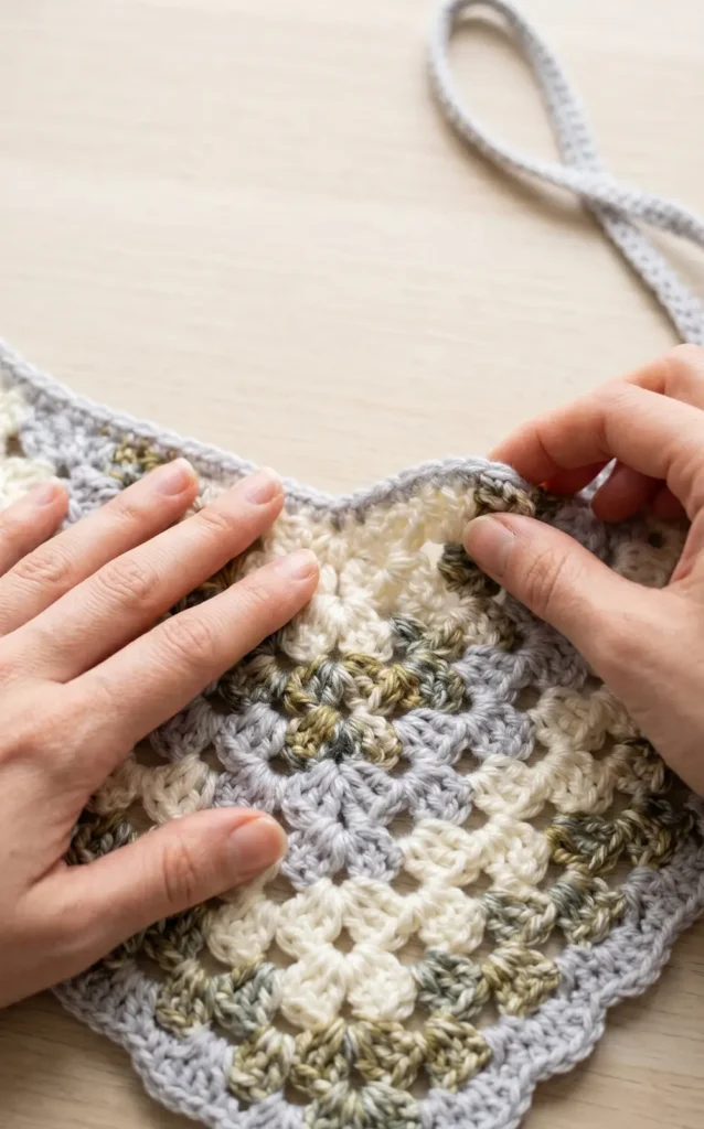 Crochet Granny Stitch Dog Bandana