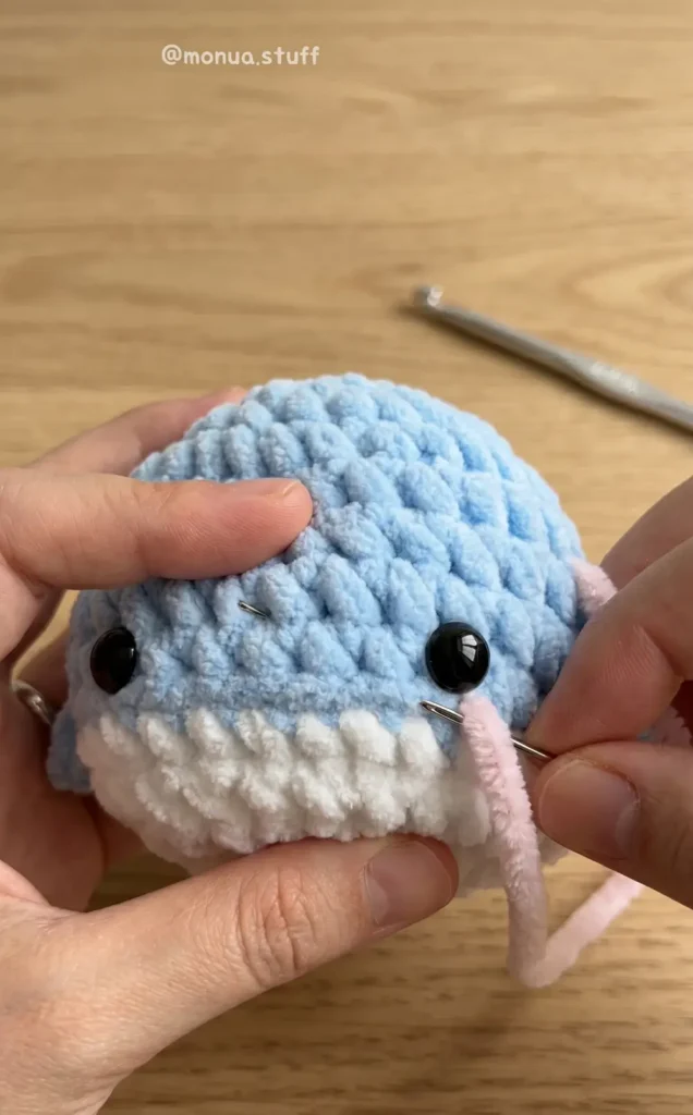 Crochet a Whale, Shark and Orca Keychain Plushie
