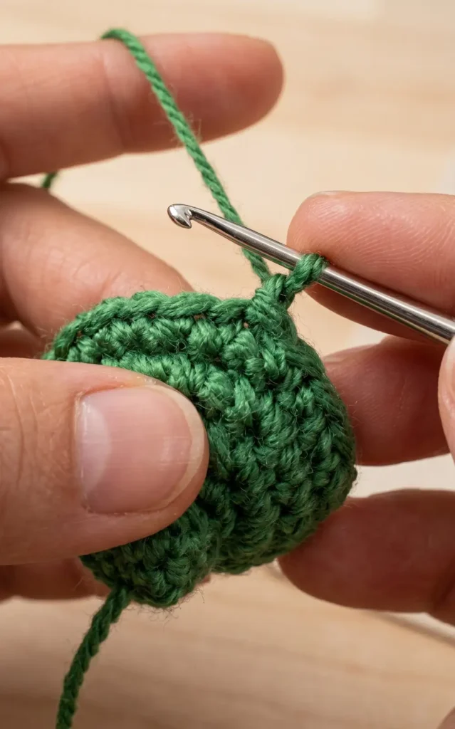 Crochet Closed Rose Pattern