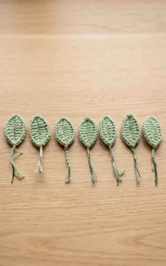 Crochet Leaves Easy Bouquet Pattern