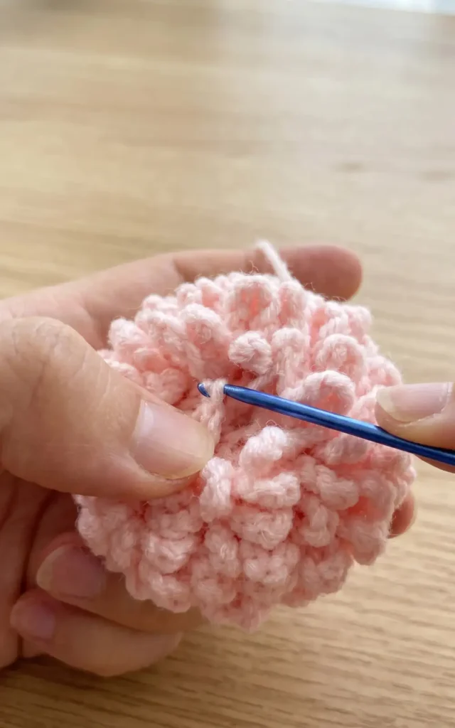 Crochet PingPang Flower Pattern