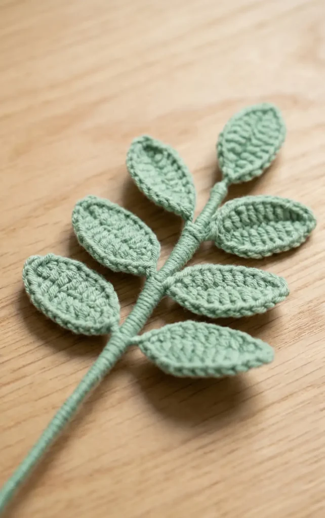 Crochet Leaves Easy Bouquet Pattern