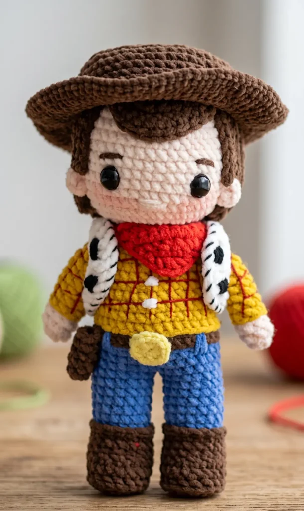 How to Crochet Woody from Toy Story Step by Step