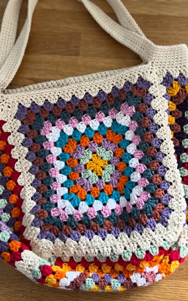 Granny Square Beach Bag