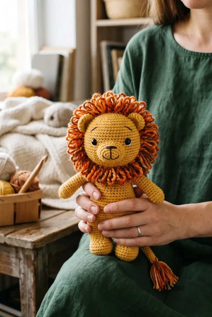 5. Crochet Baby Lion Toy Pattern