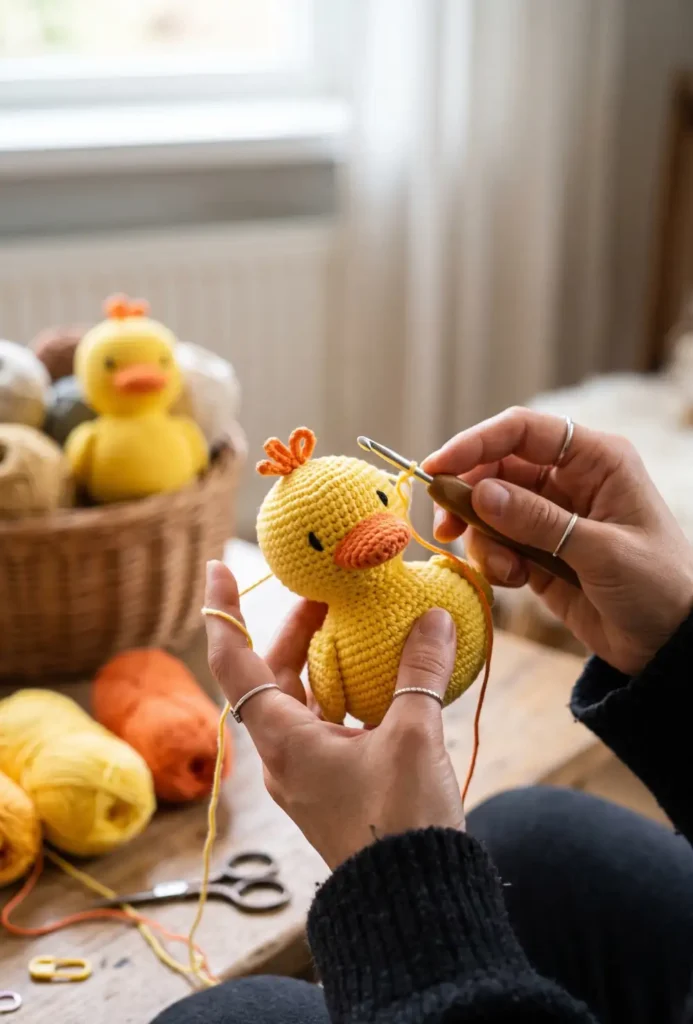 7. Crochet Baby Duck Toy Pattern