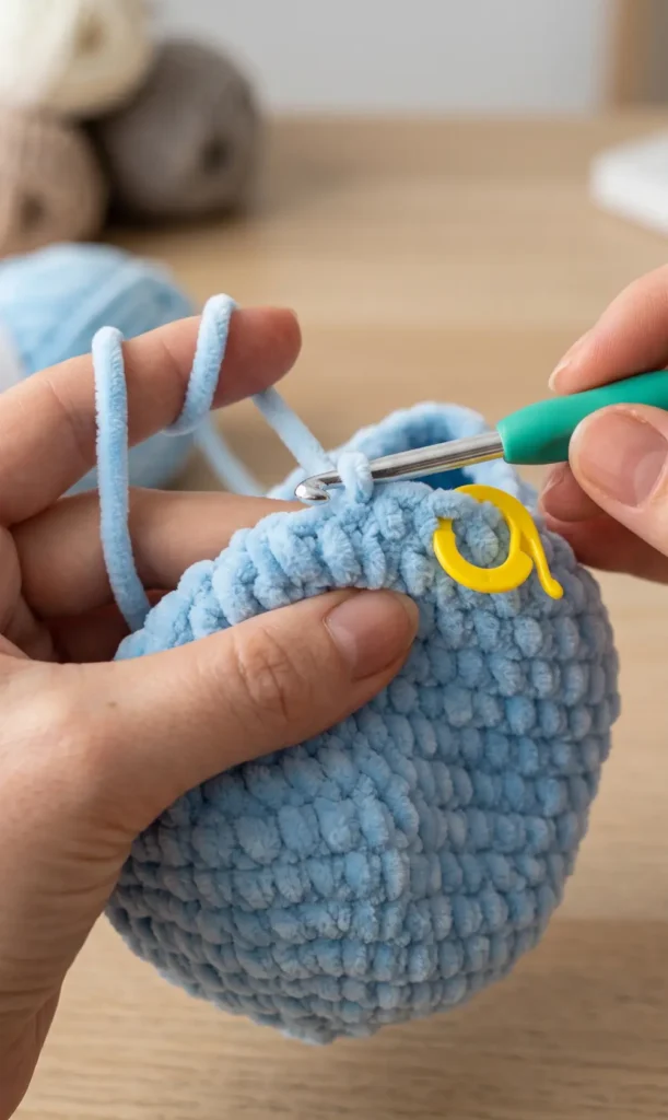 Crochet HIPPO lovey snuggler