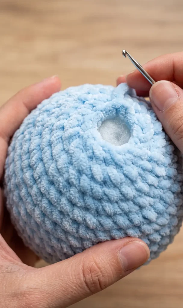 Crochet HIPPO lovey snuggler