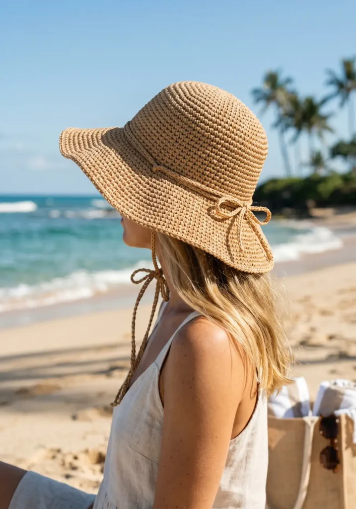 Beach-Friendly Crochet Sun Hat