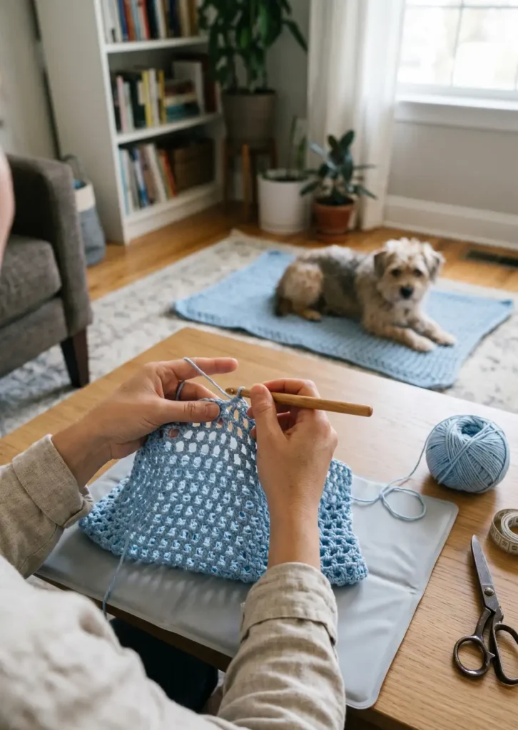 Crochet Cooling Mat Cover Pattern