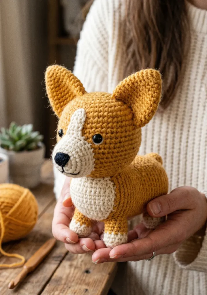 Crochet Corgi Puppy Free Pattern