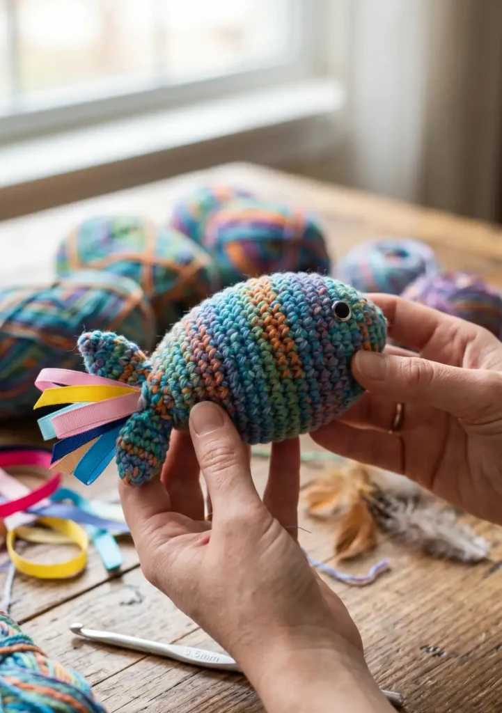 Crochet Fish Toy for Cats