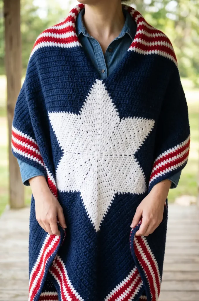 Crochet Liberty Star Blanket Design
