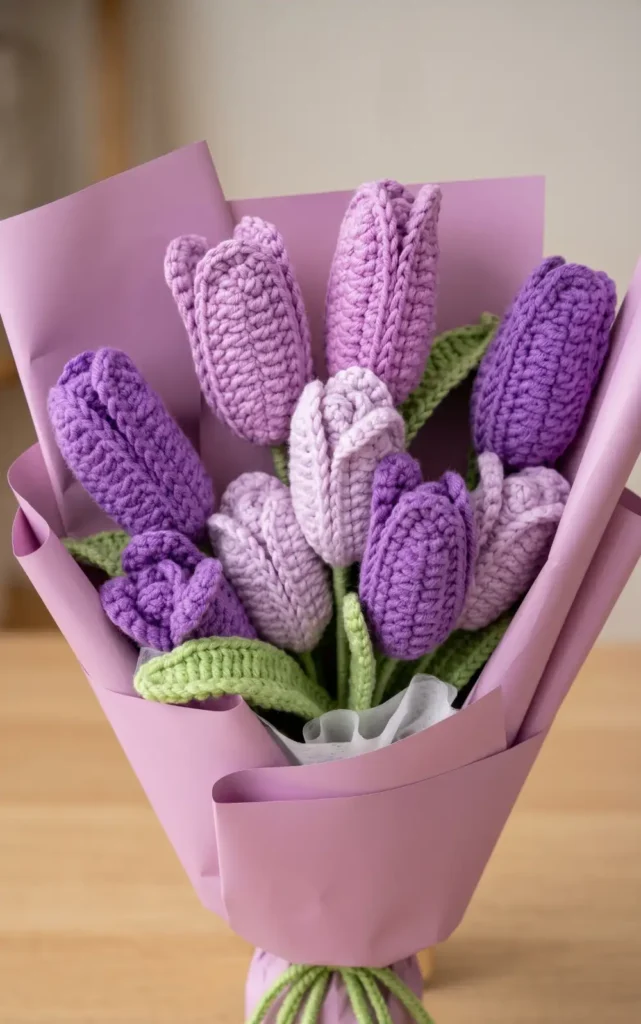 Crochet Tulip Bouquet Pattern