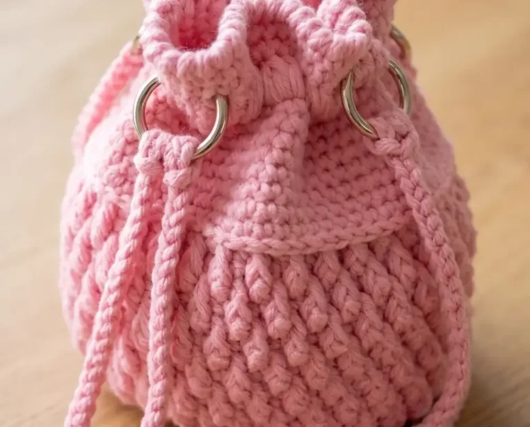 Granny Square Crochet Beach Bag