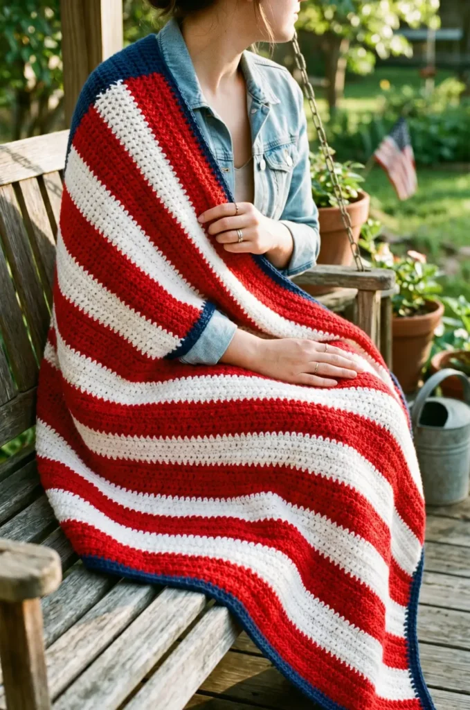 Easy Beginner-Friendly Flag Blanket Pattern