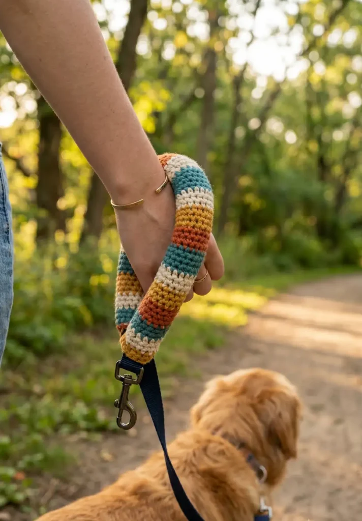 Handmade Crochet Leash Cover Pattern