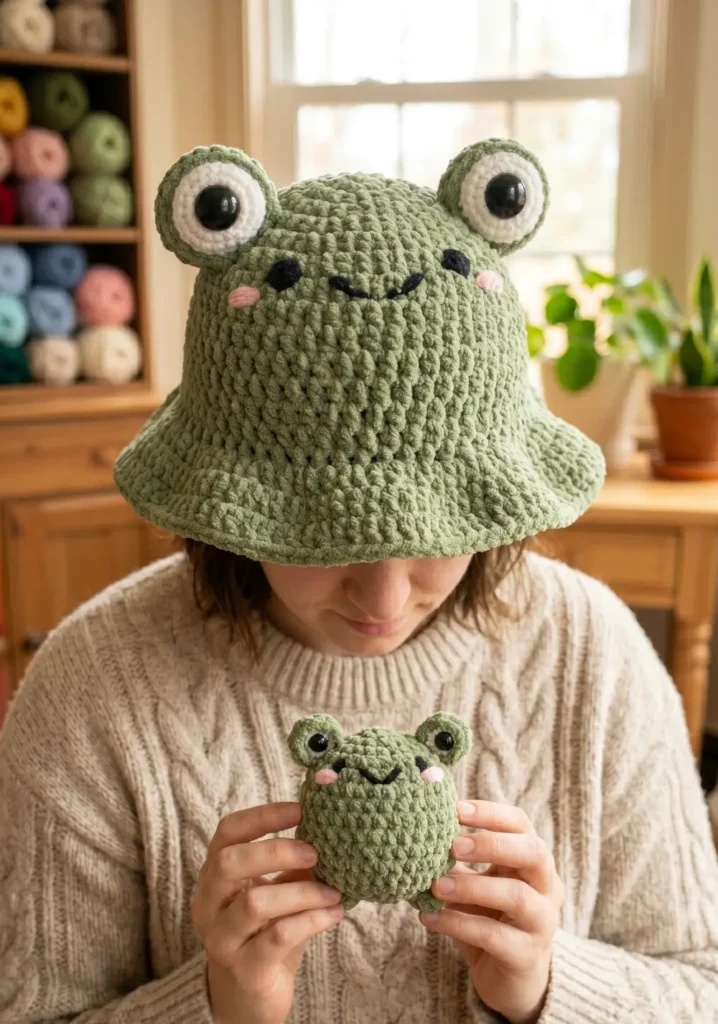 Kawaii Crochet Bucket Hat Style