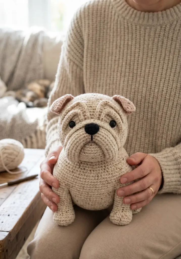 Mini Bulldog Amigurumi Pattern