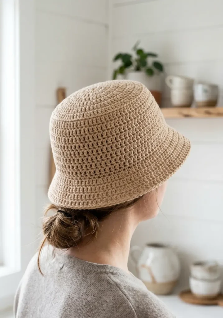 Minimalist Neutral Tone Hat Design