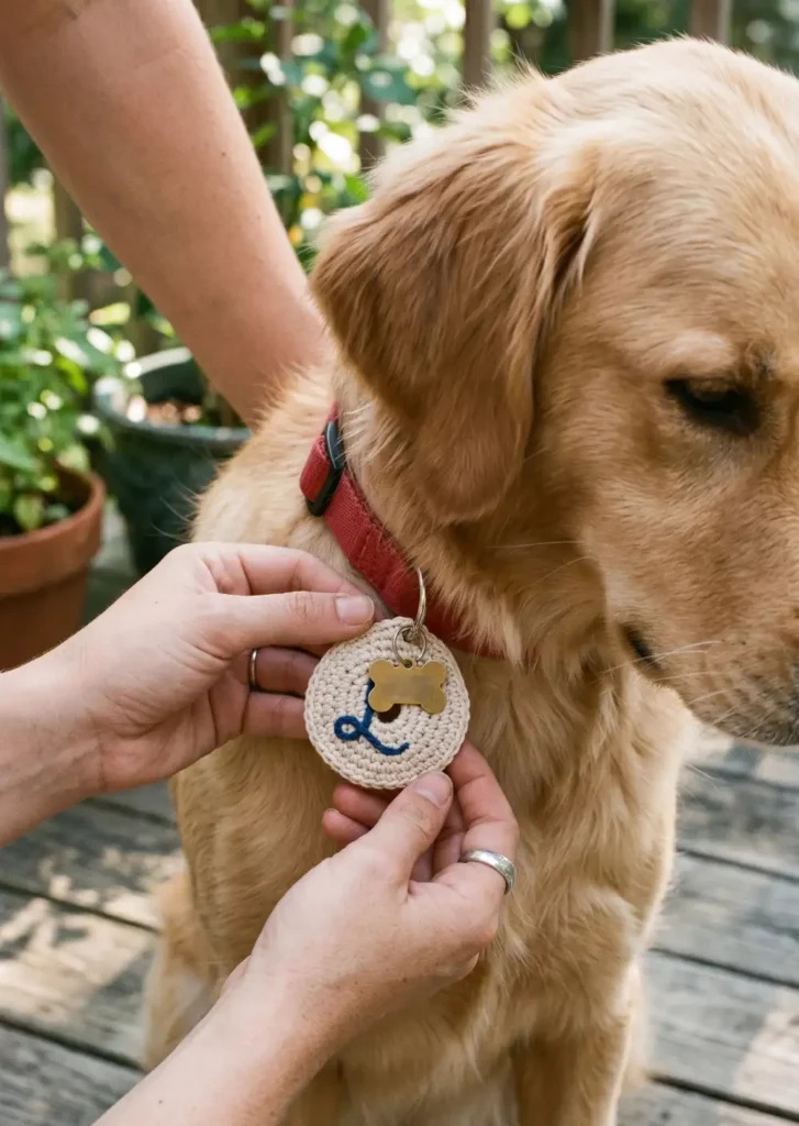 Personalized Pet Name Tag Holder