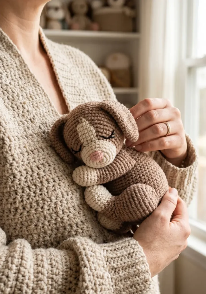 Sleeping Puppy Crochet Plush Pattern