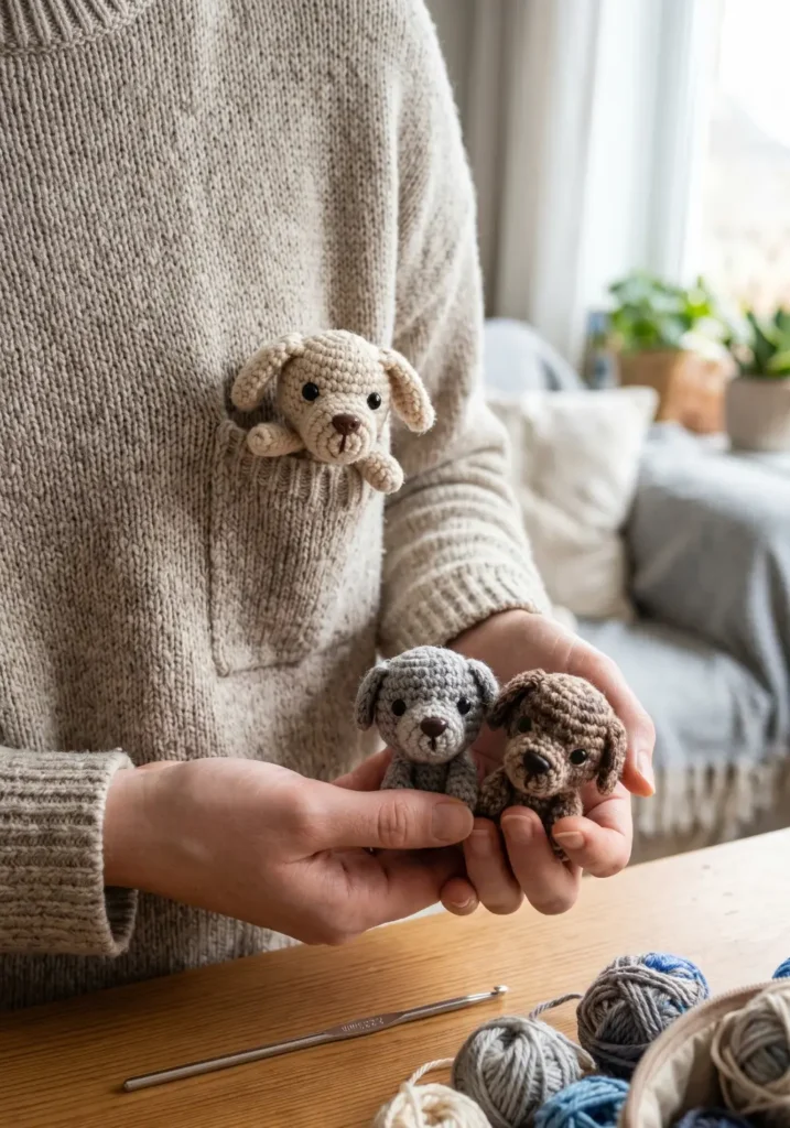 Tiny Pocket Puppy Crochet Pattern