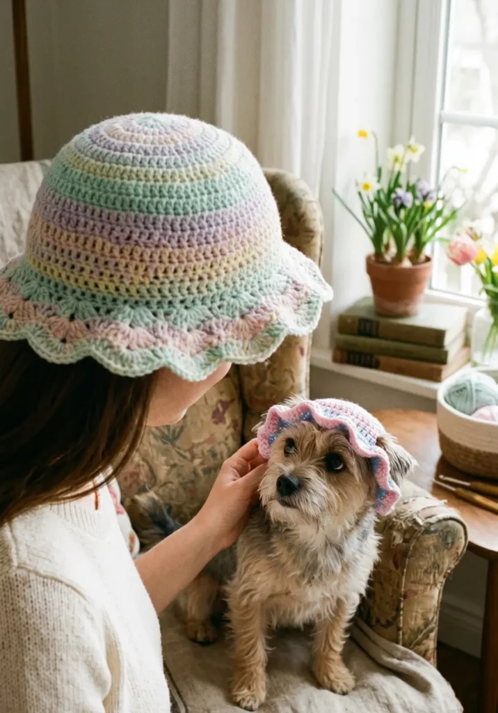 Wavy Brim Crochet Hat Pattern
