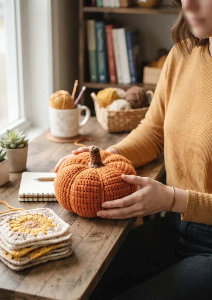 Classic Crochet Pumpkin Plush