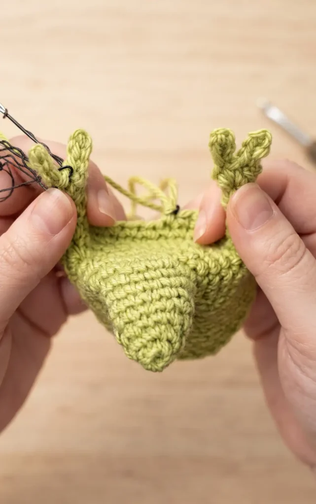 How to crochet a chameleon