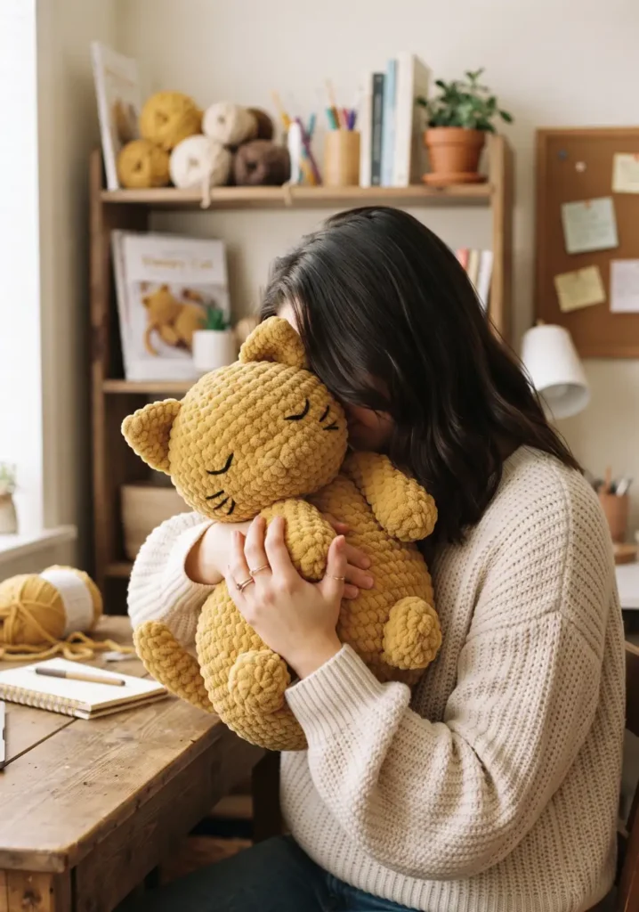 1. Jumbo Sleepy Cat Amigurumi Pattern