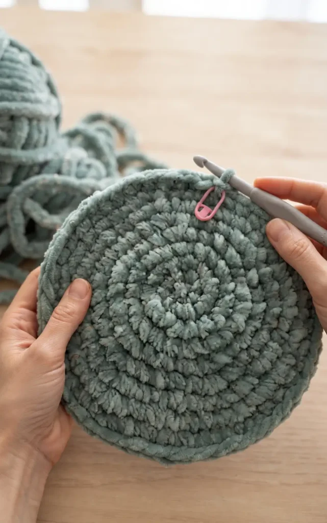 Giant Crochet Frog Plushie