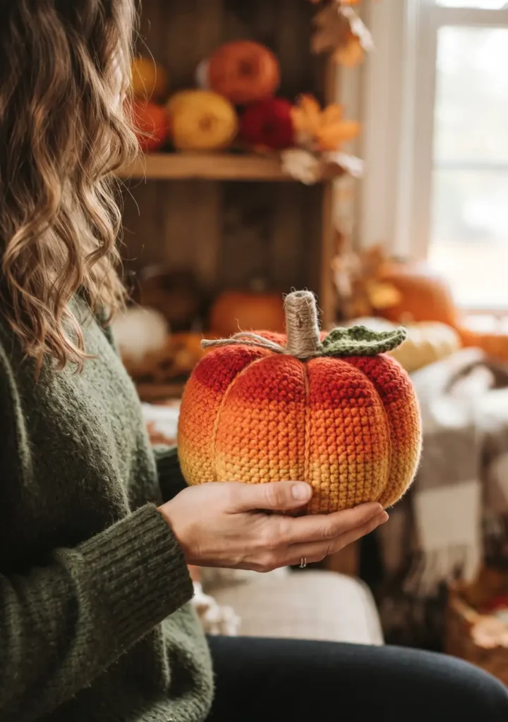 Ombre Fall Color Pumpkin