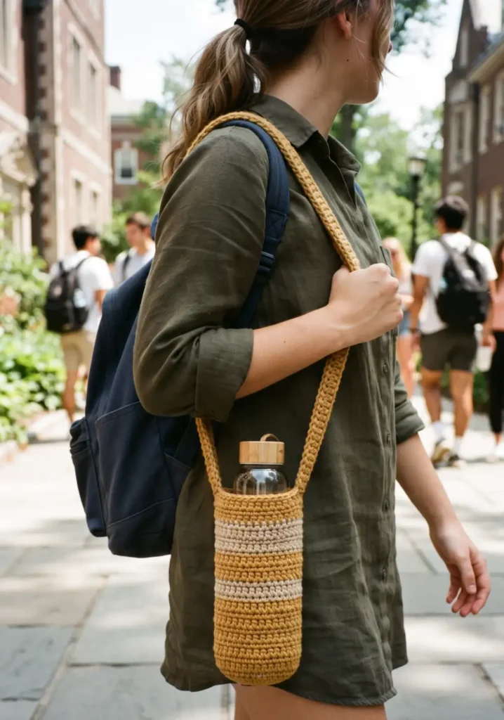 13. Crochet Water Bottle Holder