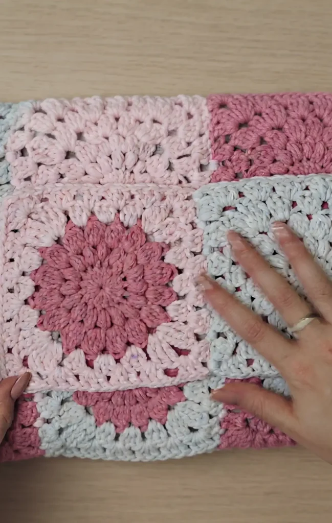 Crochet Granny Square Hooded Pocket Scarf