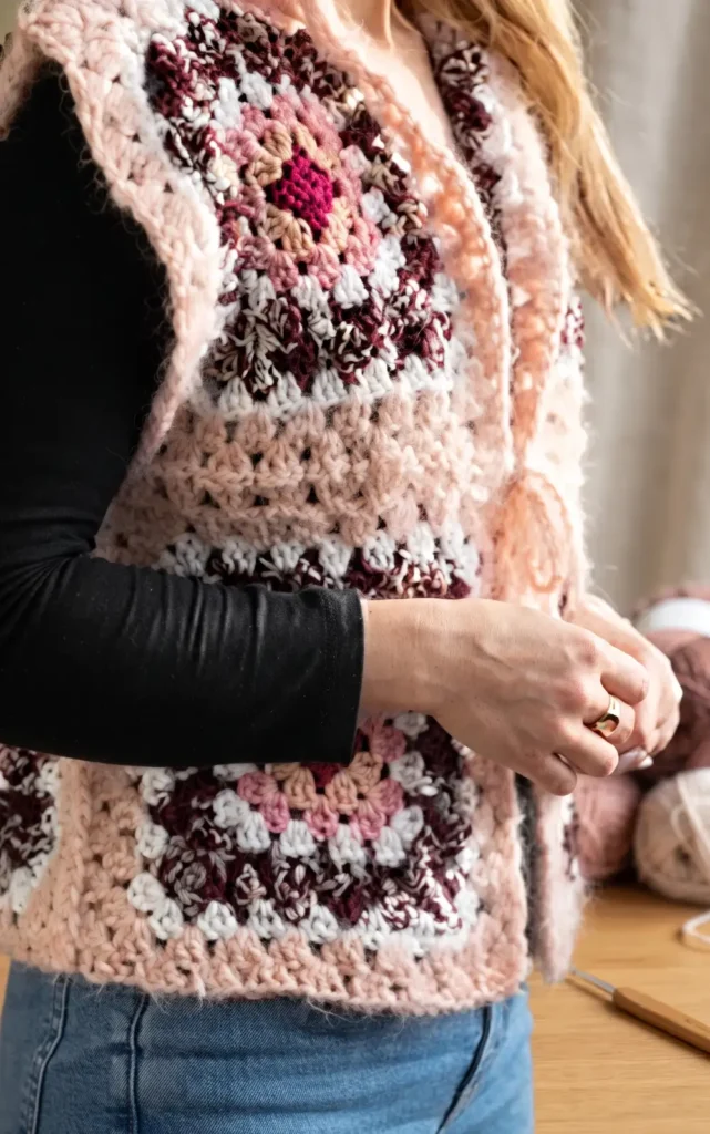 Crochet Granny Vest Took