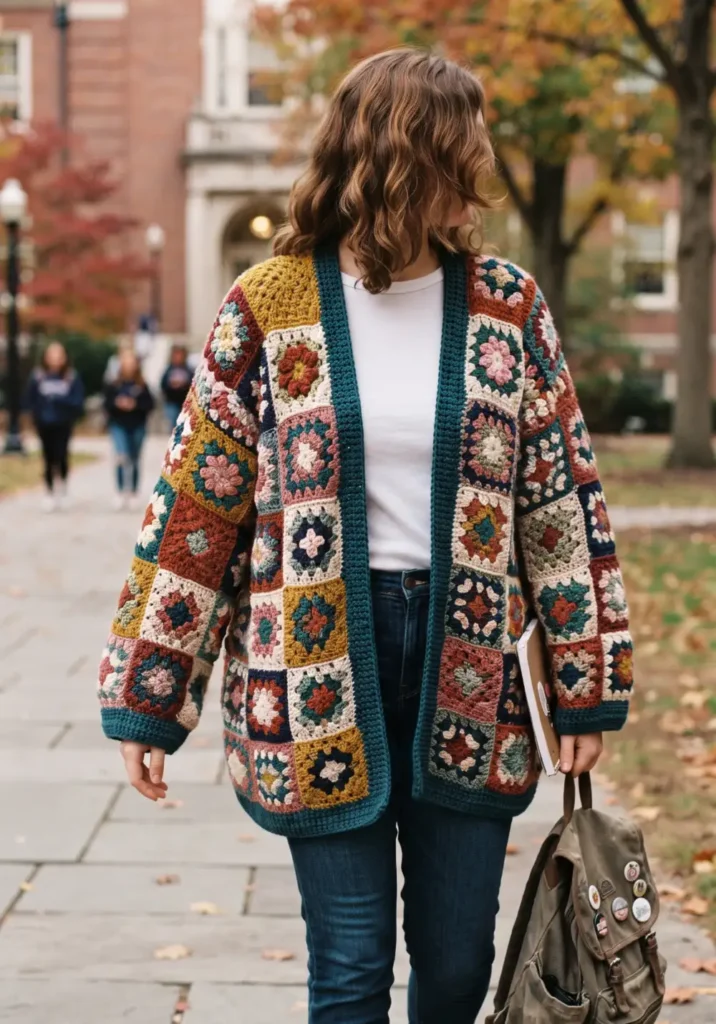 Granny Square Patchwork Jacket