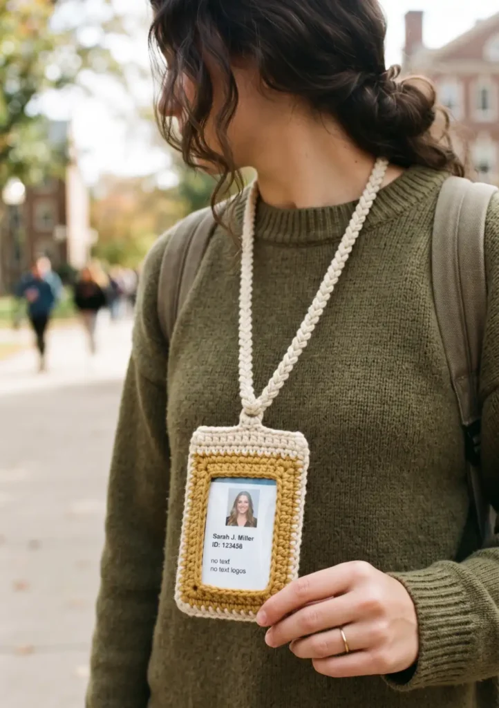 17. Crochet ID Card Holder