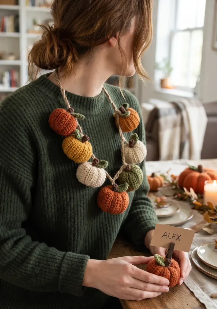 Tiny Pumpkin Place Card Holders