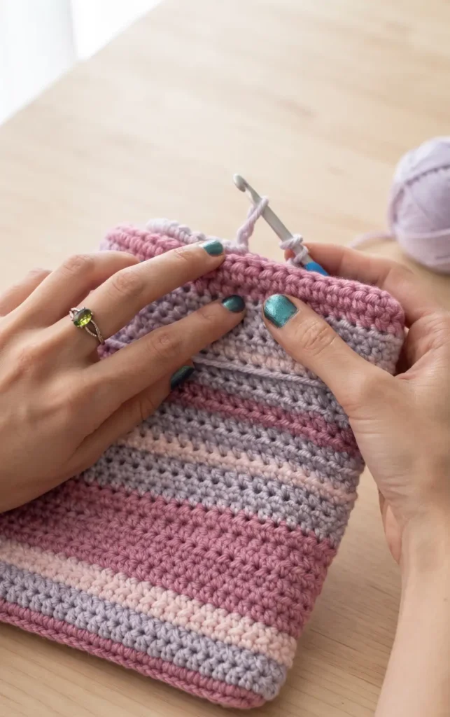 Crochet Book Sleeve Tutorial