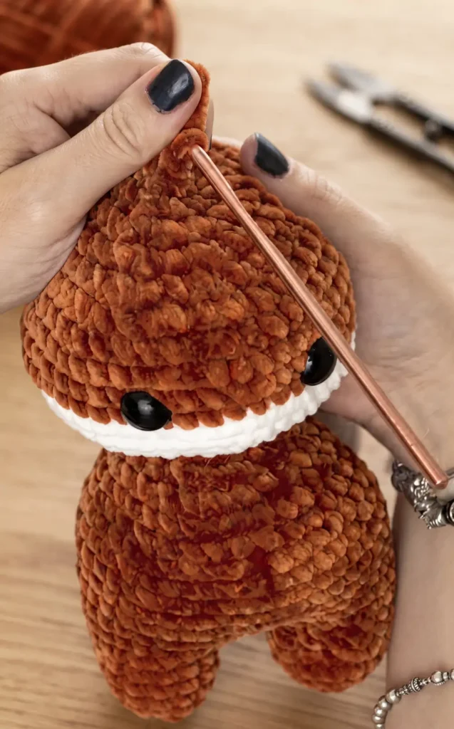 Crochet Fox keychain tutorial