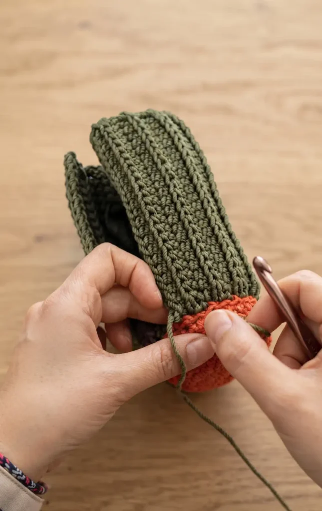 Crochet Pencil Case Shaped Like a Pencil