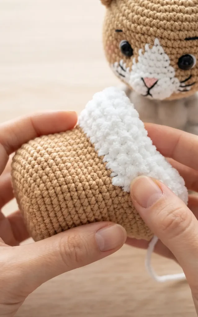 Crochet Realistic Sitting Cat