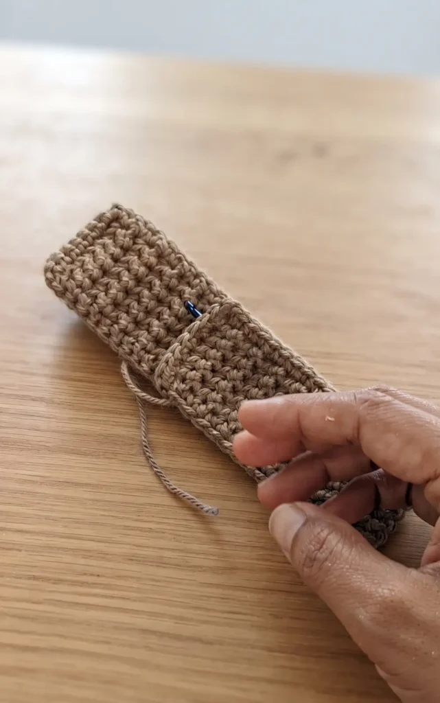 Crochet Roll-Up Pencil Case