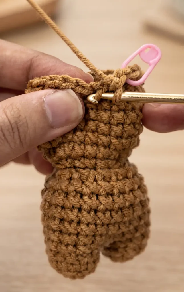 Mini Bear Crochet Keychain