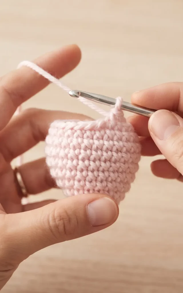 Mini Bunny Crochet Keychain