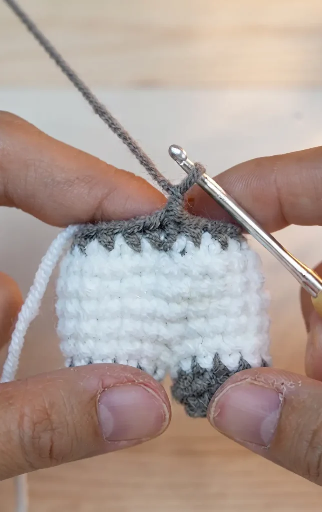 Mini Panda Crochet Keychain