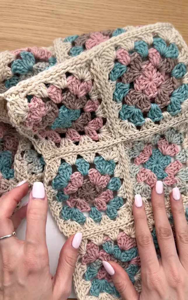 Vintage Granny Square Cardigan Crochet Pattern